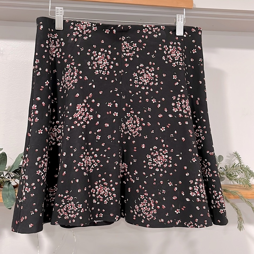 LOFT Floral A- Line Mini Skirt, Size M